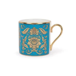 Royal Collection Shop Acanthus Turquoise Coffee Cup And Saucer* Cups & Saucers