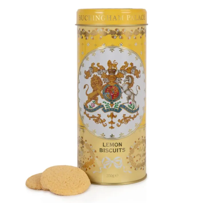 Royal Collection Shop Buckingham Palace Lemon Shortbread Biscuit Tin* Biscuits