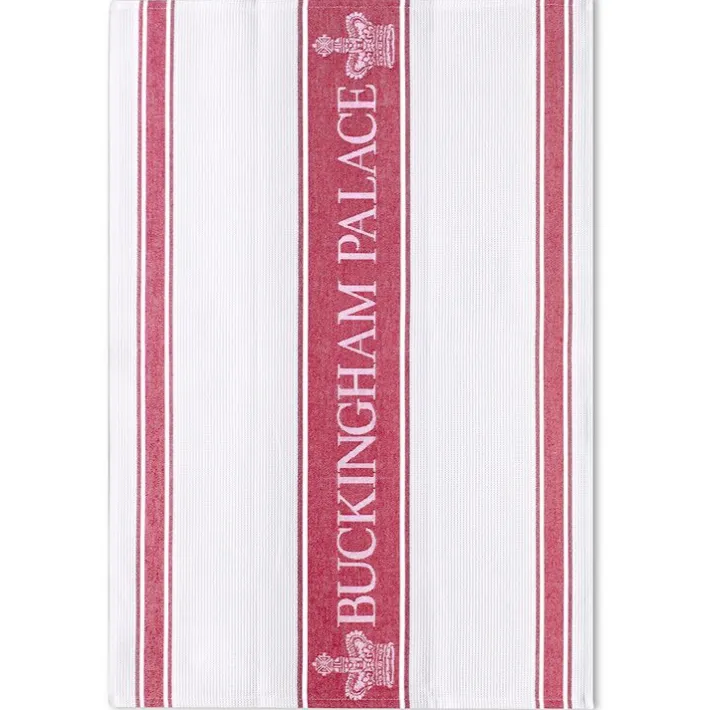 Royal Collection Shop Buckingham Palace Red Waffle Tea Towel* Breakfast Table