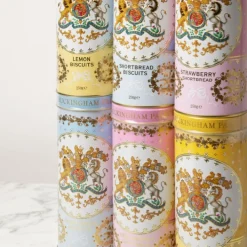 Royal Collection Shop Buckingham Palace Strawberry And Clotted Cream Shortbread Biscuit Tin* Biscuits