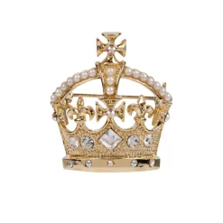 Royal Collection Shop Gold Crown Brooch* Brooches