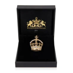 Royal Collection Shop Gold Crown Brooch* Brooches
