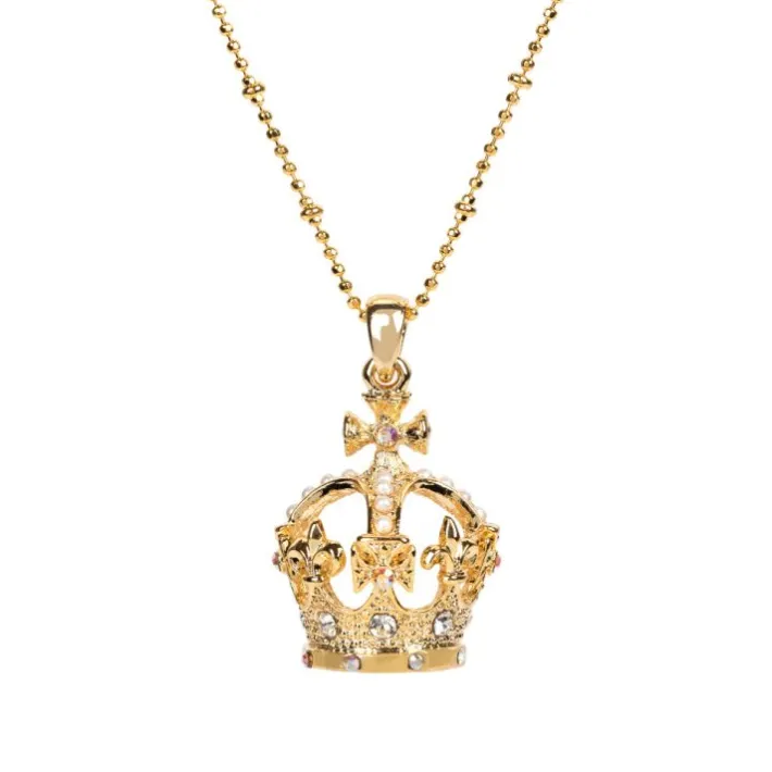 Royal Collection Shop Gold Crown Necklace* Necklaces