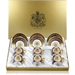 Royal Collection Shop Lustre Cobalt Coffee Cup And Saucer Set* Cups & Saucers