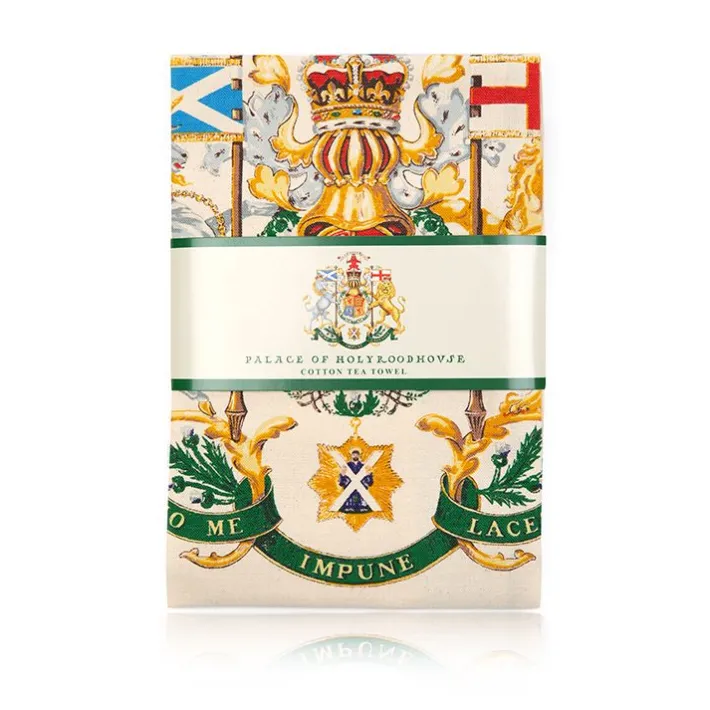 Royal Collection Shop Palace Of Holyroodhouse Crest Tea Towel* Home Linens