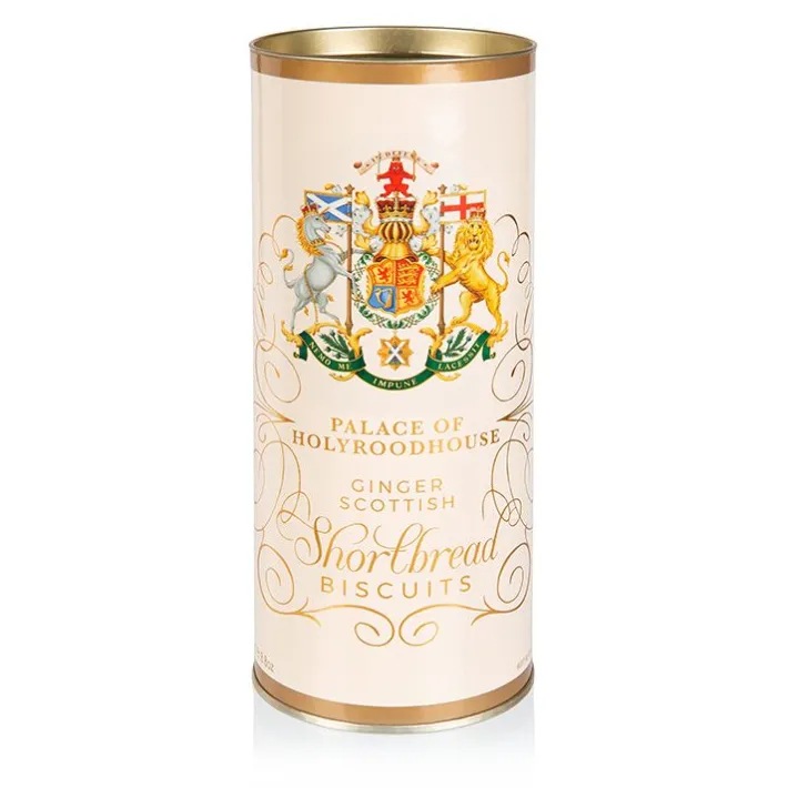 Royal Collection Shop Palace Of Holyroodhouse Ginger Shortbread Tube* Biscuits