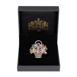 Royal Collection Shop Pastel Flower Basket Brooch* Brooches