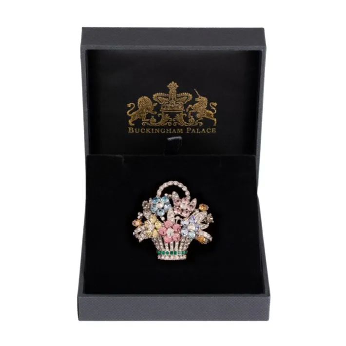 Royal Collection Shop Pastel Flower Basket Brooch* Brooches