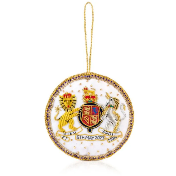 Royal Collection Shop The Coronation Coat Of Arms Decoration* His Majesty The King'S 75Th Birthday