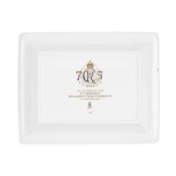 Royal Collection Shop The King'S 75Th Birthday Limited Edition Navy Tray* His Majesty The King'S 75Th Birthday