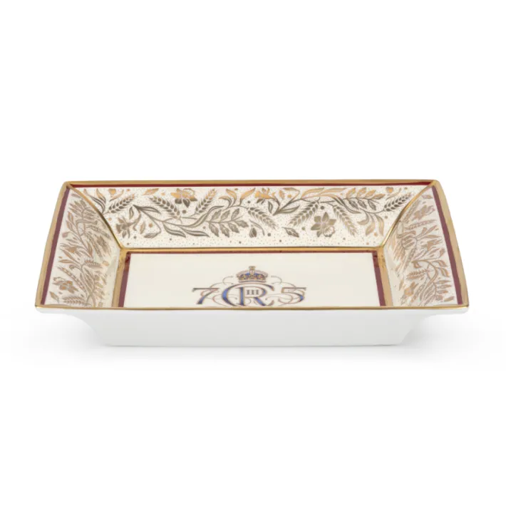 Royal Collection Shop The King'S 75Th Birthday Limited Edition Red Tray* His Majesty The King'S 75Th Birthday