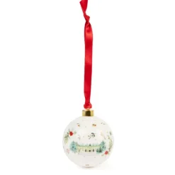 Royal Collection Shop The Palace Of Holyroodhouse Fine Bone China Bauble* Decorations