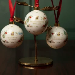 Royal Collection Shop The Palace Of Holyroodhouse Fine Bone China Bauble* Decorations